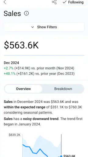 Tableau Mobile screenshot