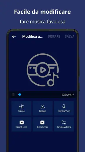Tagliare Musica, Editor Audio screenshot