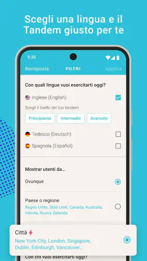 Tandem: scambi linguistici screenshot