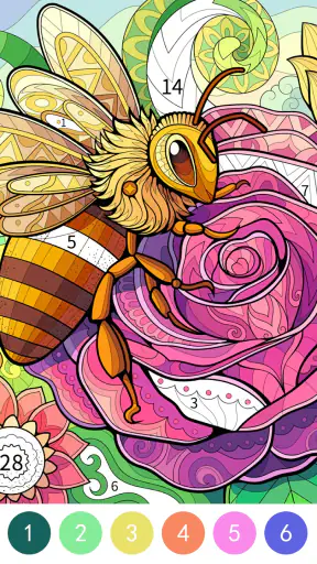 Tangle Color by Number Book screenshot