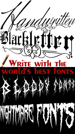 Tattoo Font Designer screenshot