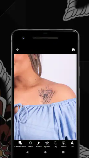 Tatuaggio Simulator e Design screenshot