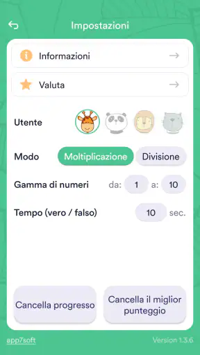 Tavola pitagorica (Matematica) screenshot
