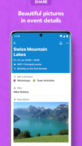 Teamup Calendar screenshot