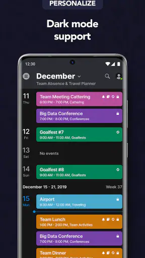 Teamup Calendar screenshot