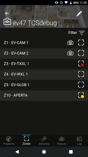 Tecnoalarm Evolution screenshot