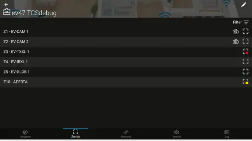 Tecnoalarm Evolution screenshot