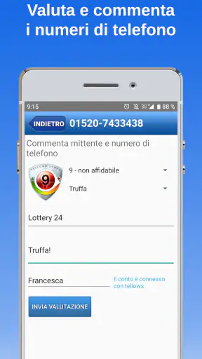 tellows - Caller ID e Blocco screenshot