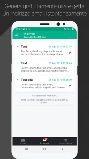 Temp Mail - E-mail Temporanea screenshot