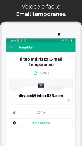 Temp Mail - E-mail Temporanea screenshot