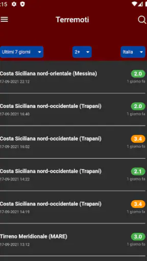 Terremoti screenshot