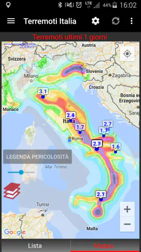 Terremoti Italia screenshot