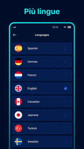 Test di velocità wi-fi screenshot