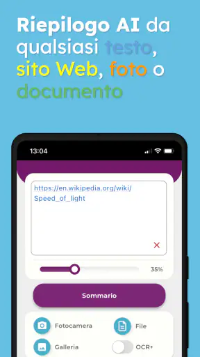 Text Summary - Riassumi testi screenshot