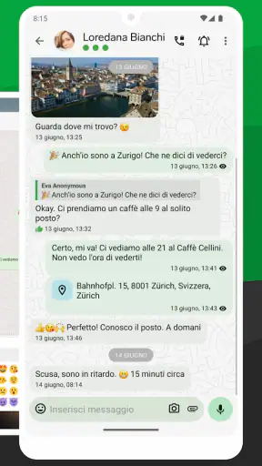 Threema. App messaggi sicura screenshot