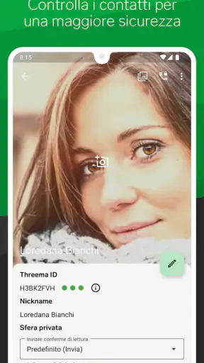 Threema. App messaggi sicura screenshot