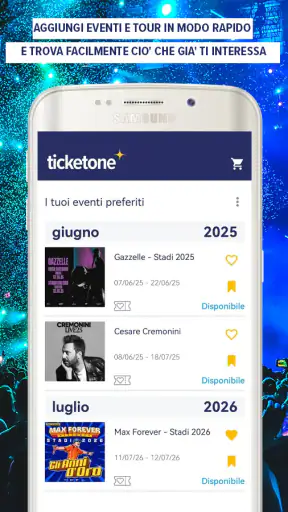 TicketOne.it screenshot