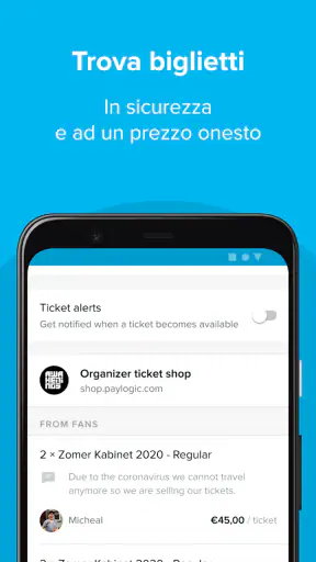 TicketSwap screenshot