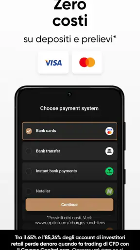 Trada facilmente Capital.com screenshot