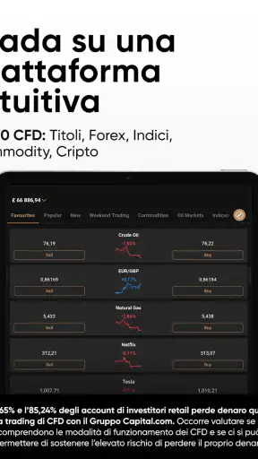 Trada facilmente Capital.com screenshot