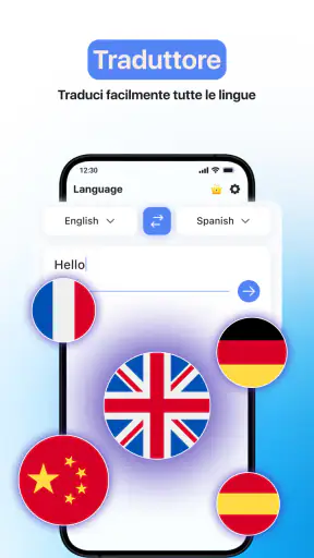 Traduttore di lingue, traduci screenshot