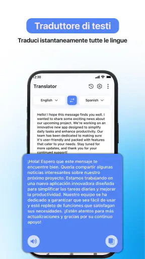 Traduttore di lingue, traduci screenshot