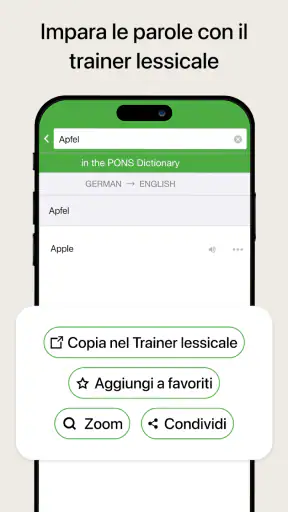 Traduttore e dizionario PONS screenshot