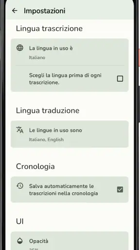 Transcriber per WhatsApp screenshot