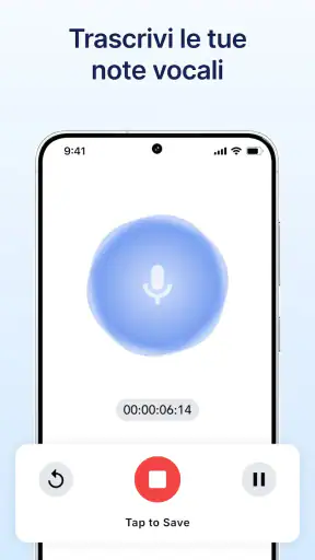 Trascrivere: Discorso al testo screenshot