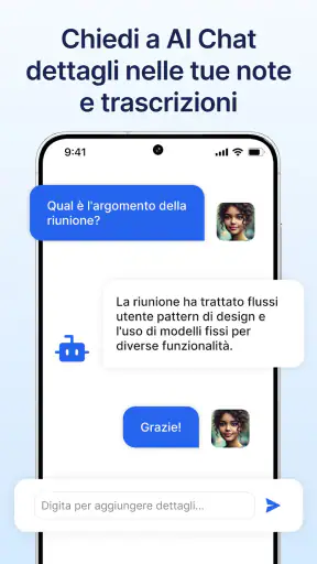 Trascrivere: Discorso al testo screenshot