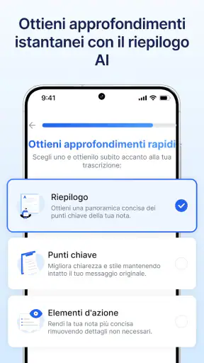 Trascrivere: Discorso al testo screenshot