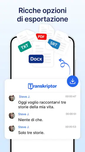 Trascrivere: Discorso al testo screenshot