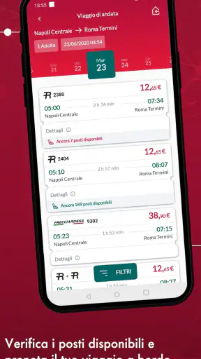 Trenitalia, orari, biglietti screenshot