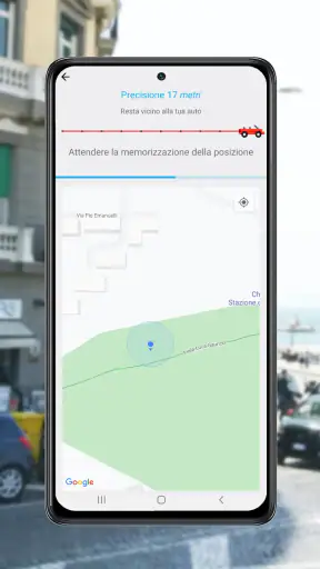 Trova auto parcheggiata - gps screenshot
