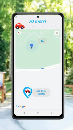 Trova auto parcheggiata - gps screenshot