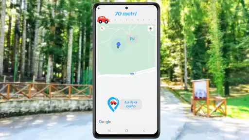 Trova auto parcheggiata - gps screenshot