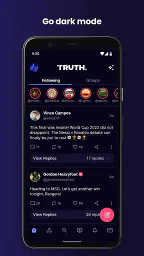 Truth Social screenshot
