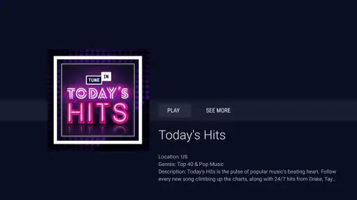 TuneIn Radio: sport e musica screenshot