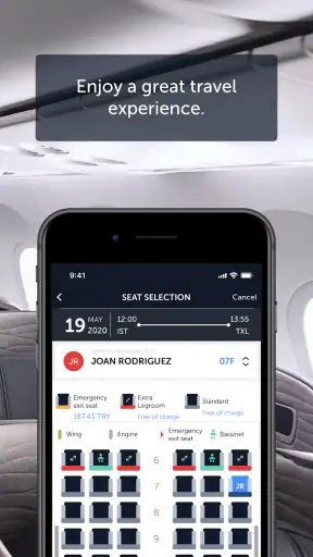 Turkish Airlines Flight Ticket screenshot
