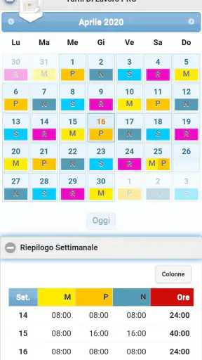 Turni Di Lavoro PRO screenshot
