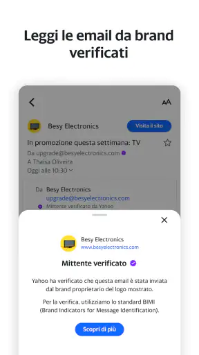 Tutto in ordine con Yahoo Mail screenshot