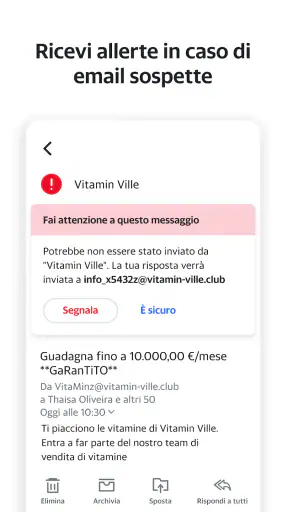 Tutto in ordine con Yahoo Mail screenshot