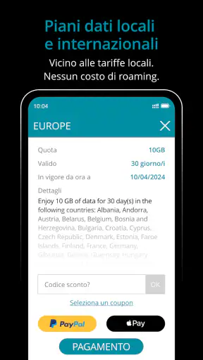 Ubigi: eSIM viaggio & dati screenshot