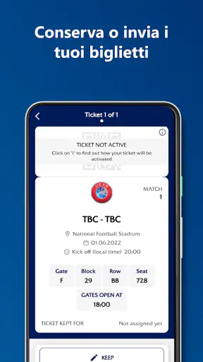 UEFA Mobile Tickets screenshot