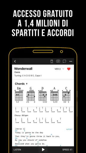 Ultimate Guitar: Accordi, Tabs screenshot