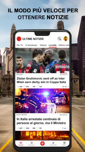 Ultime notizie screenshot