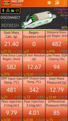 VAG DPF screenshot