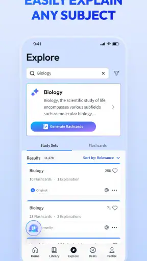 Vaia: Studiare. Flashcards screenshot