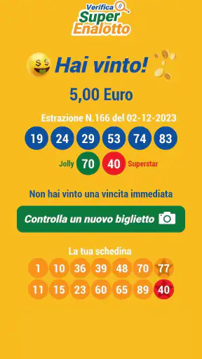 Verifica Qrcode Superenalotto screenshot