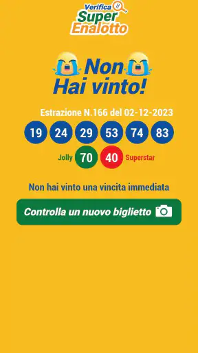 Verifica Qrcode Superenalotto screenshot